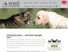 Tablet Screenshot of morrisanimalhospital.com